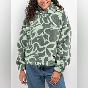 A.LAB Kendallie Warpy Star Jade Fleece Hoodie